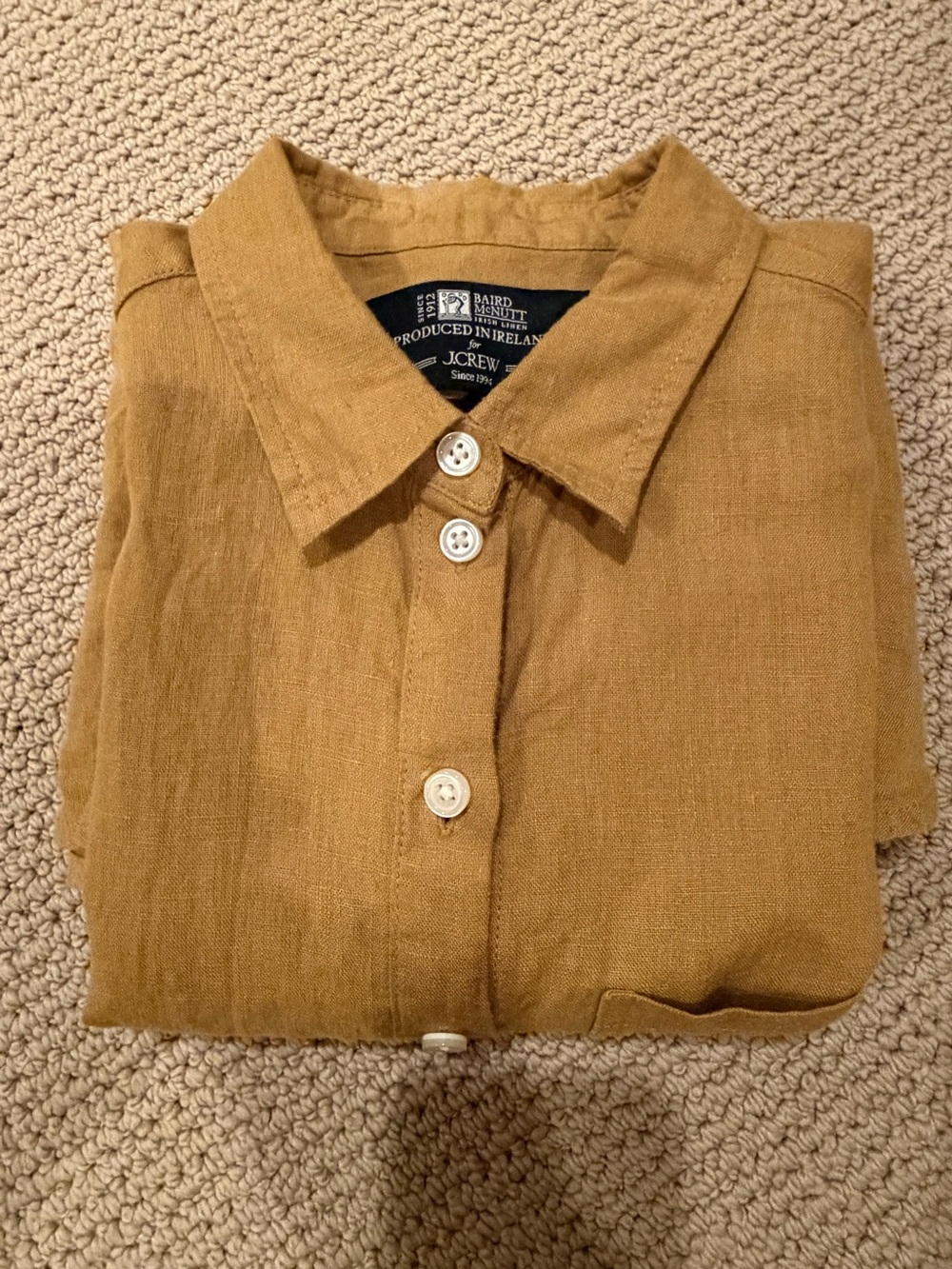 J Crew 100% Baird McNutt Irish Linen Size 4